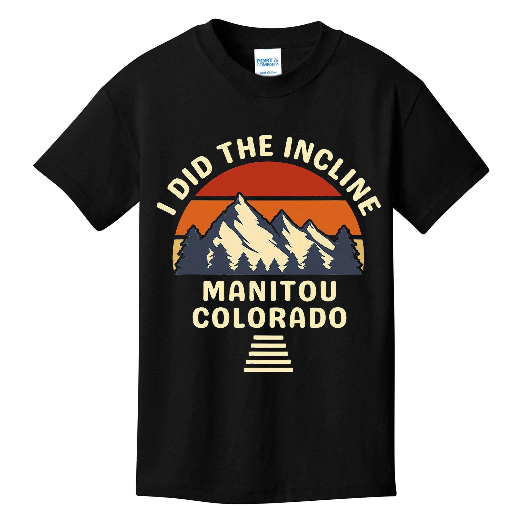 Hike I Did The Incline Manitou Colorado Sunset  Kids T-Shirt