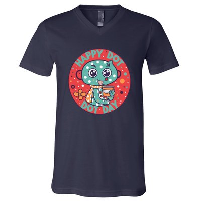 Happy International Dot Day V-Neck T-Shirt