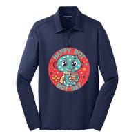 Happy International Dot Day Silk Touch Performance Long Sleeve Polo