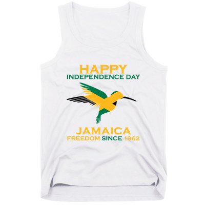 Happy Independence Day Jamaica Freedom Since 1962 Tank Top