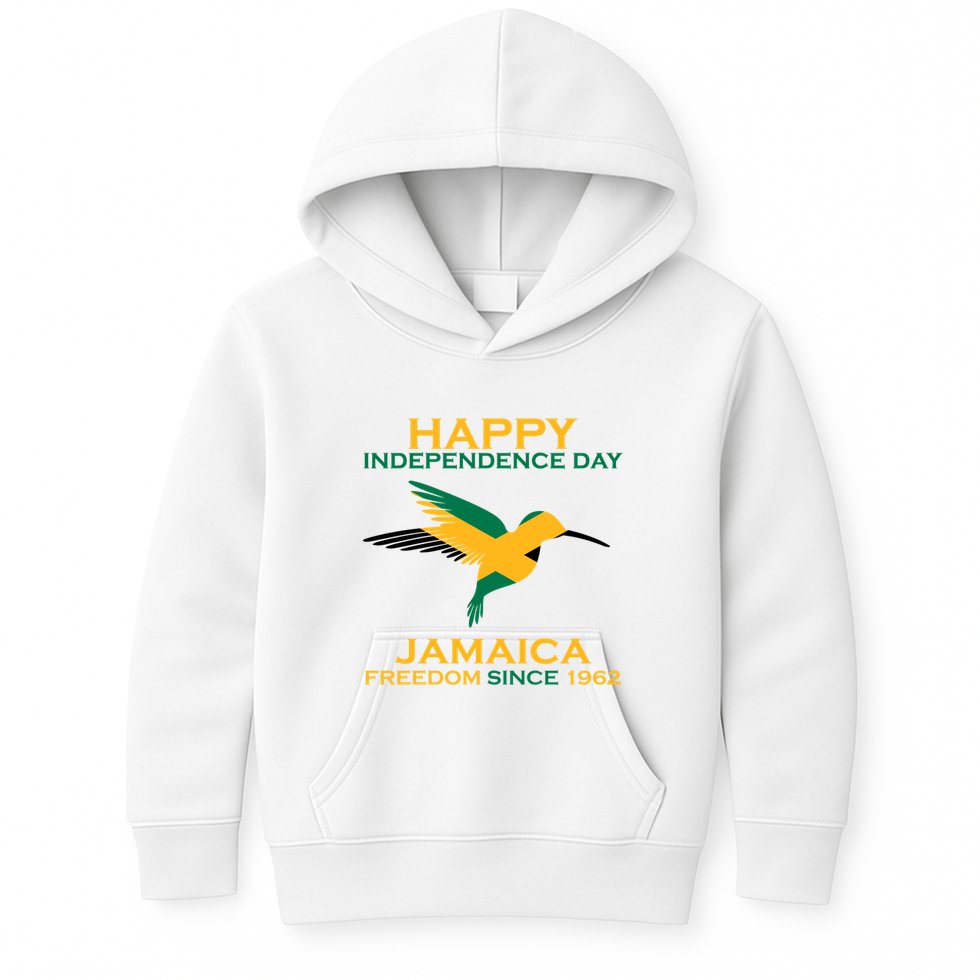 Happy Independence Day Jamaica Freedom Since 1962 Kids Hoodie
