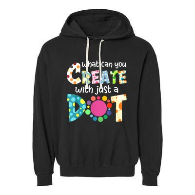 Happy International Dot Day Colorful Polka Dot Kids Dot Day Garment-Dyed Fleece Hoodie