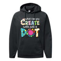 Happy International Dot Day Colorful Polka Dot Kids Dot Day Performance Fleece Hoodie