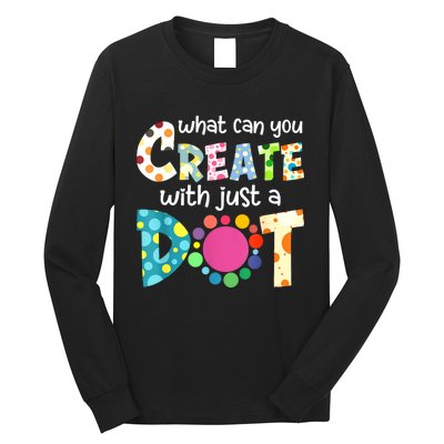 Happy International Dot Day Colorful Polka Dot Kids Dot Day Long Sleeve Shirt