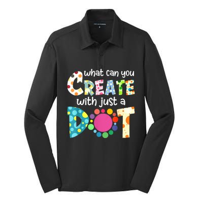 Happy International Dot Day Colorful Polka Dot Kids Dot Day Silk Touch Performance Long Sleeve Polo