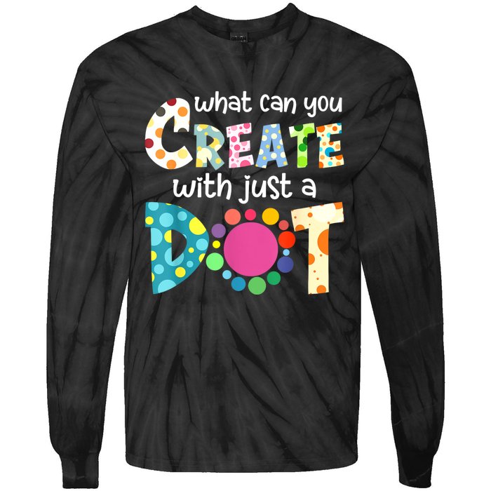 Happy International Dot Day Colorful Polka Dot Kids Dot Day Tie-Dye Long Sleeve Shirt