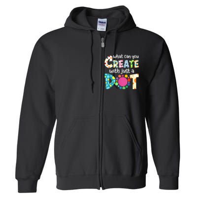 Happy International Dot Day Colorful Polka Dot Kids Dot Day Full Zip Hoodie