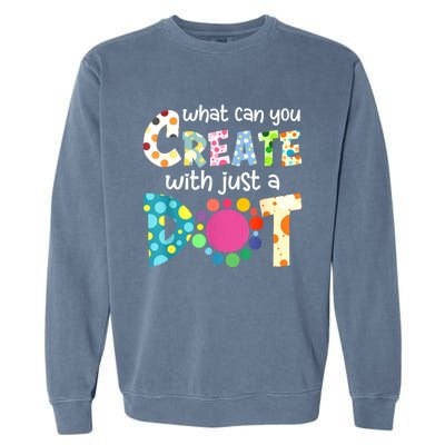 Happy International Dot Day Colorful Polka Dot Kids Dot Day Garment-Dyed Sweatshirt