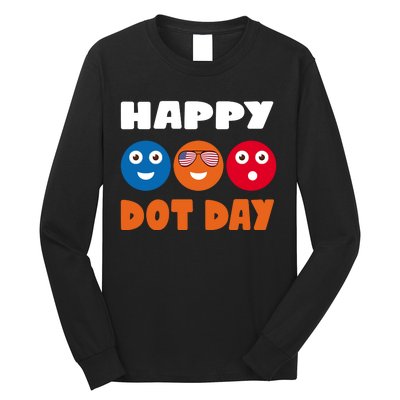 Happy International Dot Day Cute Colorful Dots Long Sleeve Shirt