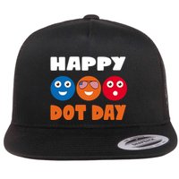 Happy International Dot Day Cute Colorful Dots Flatbill Hat