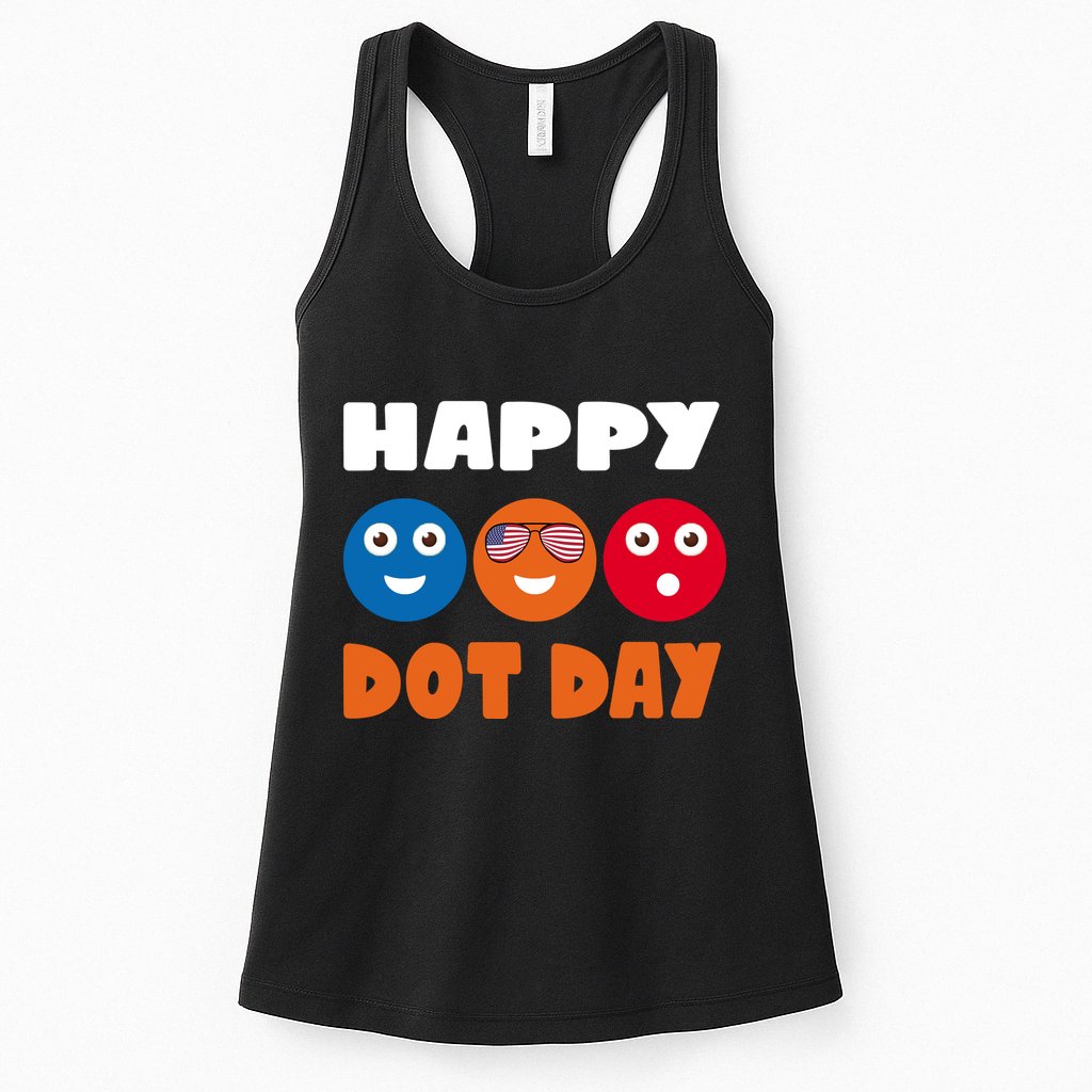Happy International Dot Day Cute Colorful Dots Womens Tank Top