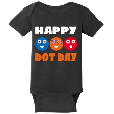 Happy International Dot Day Cute Colorful Dots Baby Bodysuit