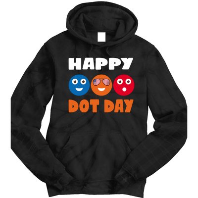 Happy International Dot Day Cute Colorful Dots Tie Dye Hoodie