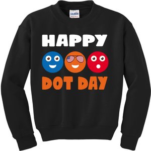 Happy International Dot Day Cute Colorful Dots Kids Sweatshirt