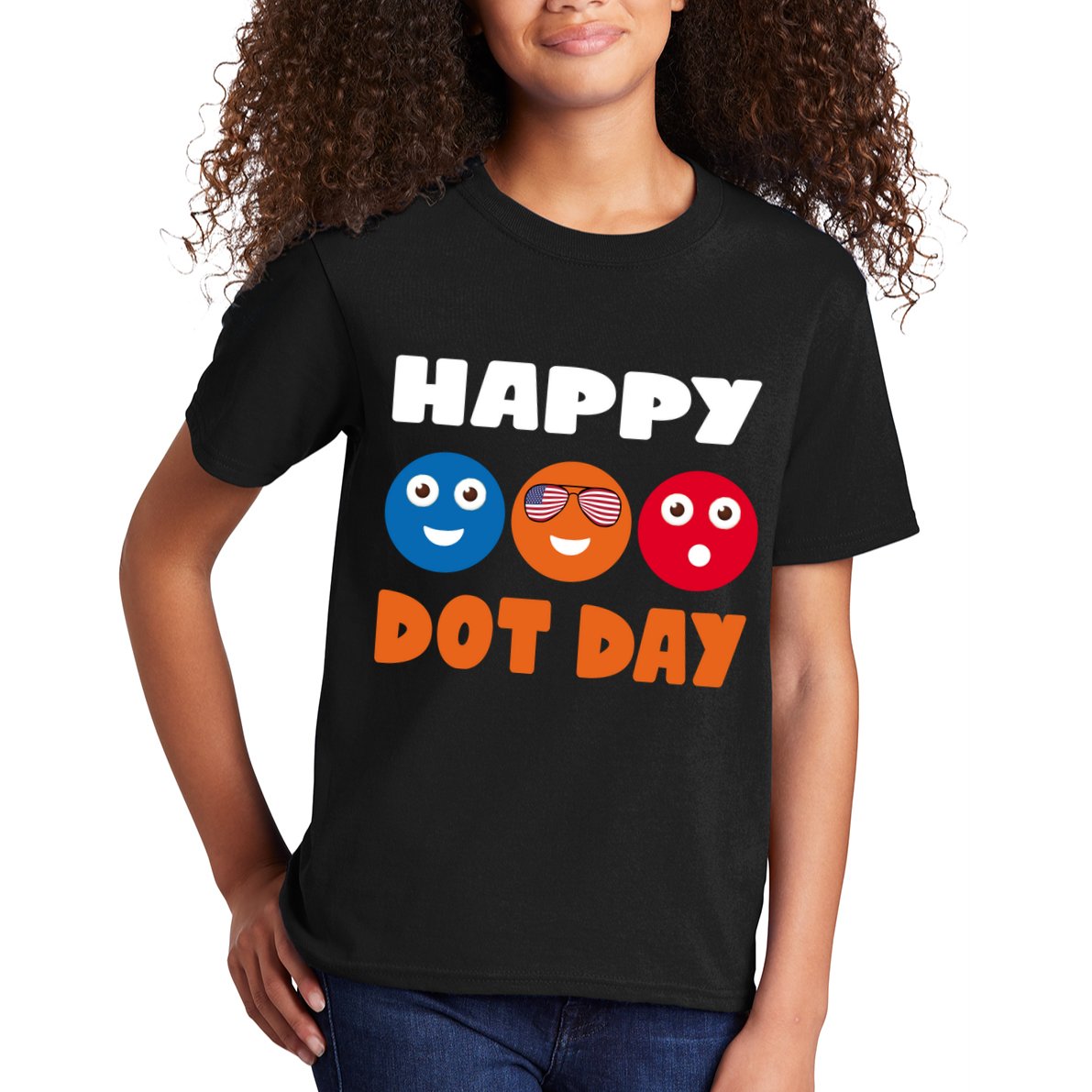 Happy International Dot Day Cute Colorful Dots Kids T-Shirt