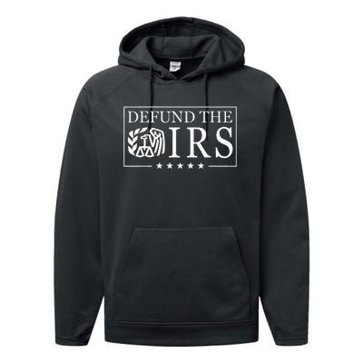 Humour Irs Defund Irs Performance Fleece Hoodie