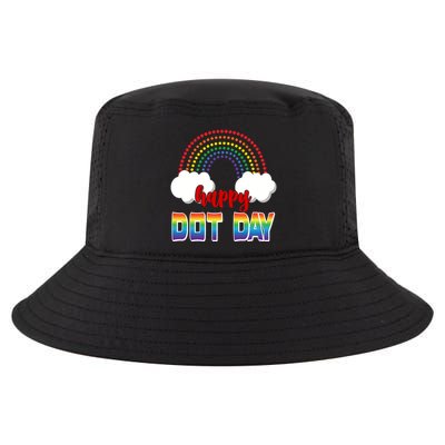 Happy International Dot Day Rainbow Clouds Cool Comfort Performance Bucket Hat