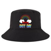Happy International Dot Day Rainbow Clouds Cool Comfort Performance Bucket Hat