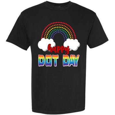 Happy International Dot Day Rainbow Clouds Garment-Dyed Heavyweight T-Shirt