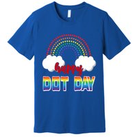 Happy International Dot Day Rainbow Clouds Premium T-Shirt