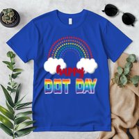 Happy International Dot Day Rainbow Clouds Premium T-Shirt
