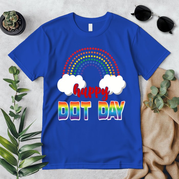 Happy International Dot Day Rainbow Clouds Premium T-Shirt