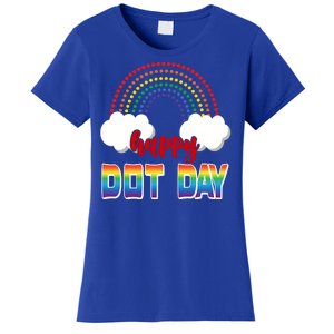 Happy International Dot Day Rainbow Clouds Women's T-Shirt