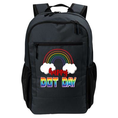 Happy International Dot Day Rainbow Clouds Daily Commute Backpack