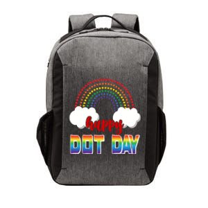 Happy International Dot Day Rainbow Clouds Vector Backpack