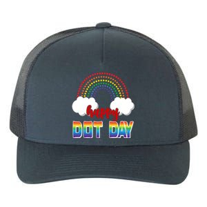 Happy International Dot Day Rainbow Clouds Yupoong Adult 5-Panel Trucker Hat