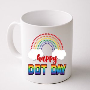 Happy International Dot Day Rainbow Clouds Coffee Mug