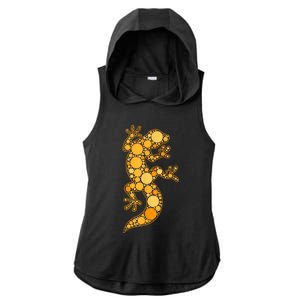 Happy International Dot Day Teacher Reptile Dots Ladies PosiCharge Tri-Blend Wicking Draft Hoodie Tank