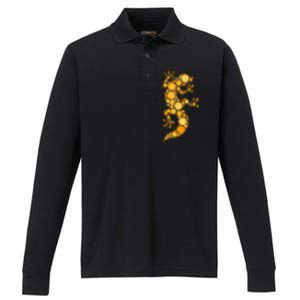 Happy International Dot Day Teacher Reptile Dots Performance Long Sleeve Polo