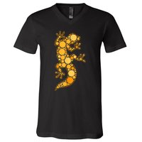 Happy International Dot Day Teacher Reptile Dots V-Neck T-Shirt