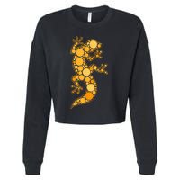 Happy International Dot Day Teacher Reptile Dots Cropped Pullover Crew