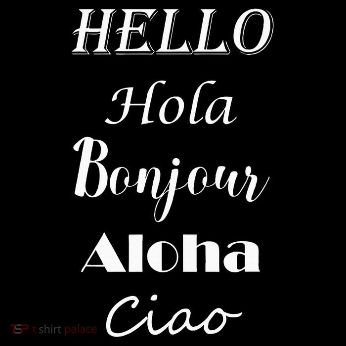 Hello In Different Languages Greetings Flat Bill Trucker Hat
