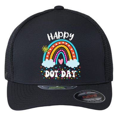 Happy International Dot Day Colorful Polka Dot Kids Flexfit Unipanel Trucker Cap