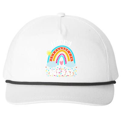 Happy International Dot Day Colorful Polka Dot Kids Snapback Five-Panel Rope Hat