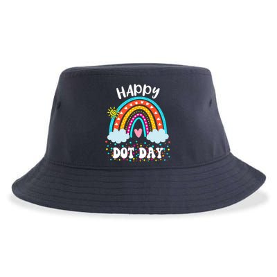 Happy International Dot Day Colorful Polka Dot Kids Sustainable Bucket Hat