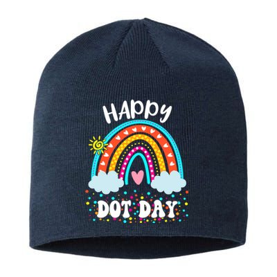 Happy International Dot Day Colorful Polka Dot Kids Sustainable Beanie