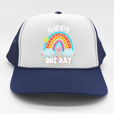 Happy International Dot Day Colorful Polka Dot Kids Trucker Hat