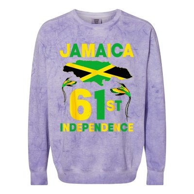 Happy Independence Day Jamaica 1962 Proud Jamaican Colorblast Crewneck Sweatshirt