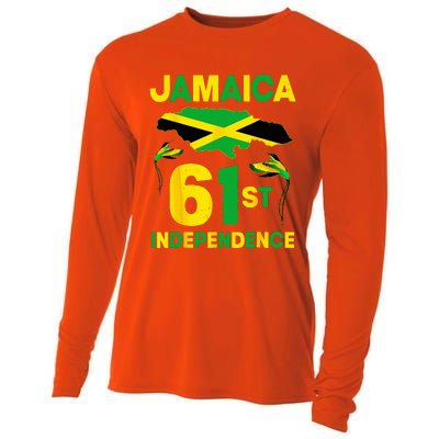 Happy Independence Day Jamaica 1962 Proud Jamaican Cooling Performance Long Sleeve Crew