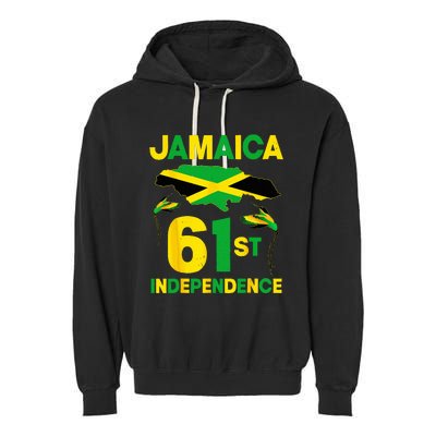 Happy Independence Day Jamaica 1962 Proud Jamaican Garment-Dyed Fleece Hoodie