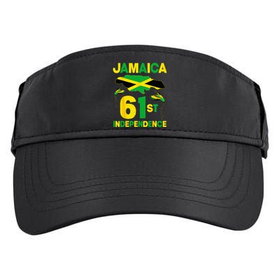 Happy Independence Day Jamaica 1962 Proud Jamaican Adult Drive Performance Visor