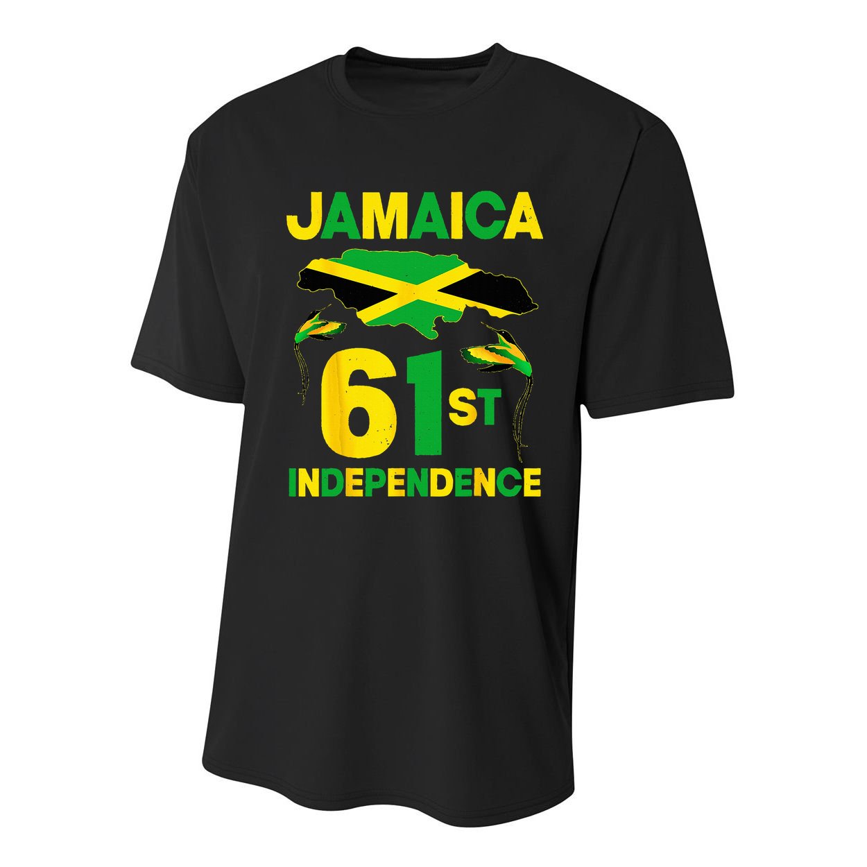 Happy Independence Day Jamaica 1962 Proud Jamaican Youth Performance Sprint T-Shirt