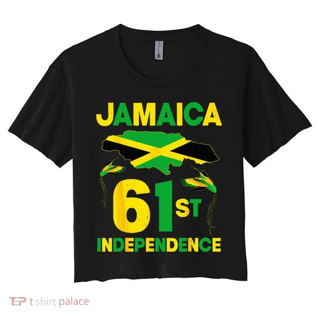 Happy Independence Day Jamaica 1962 Proud Jamaican Crop Top