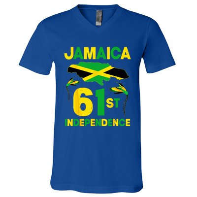 Happy Independence Day Jamaica 1962 Proud Jamaican V-Neck T-Shirt