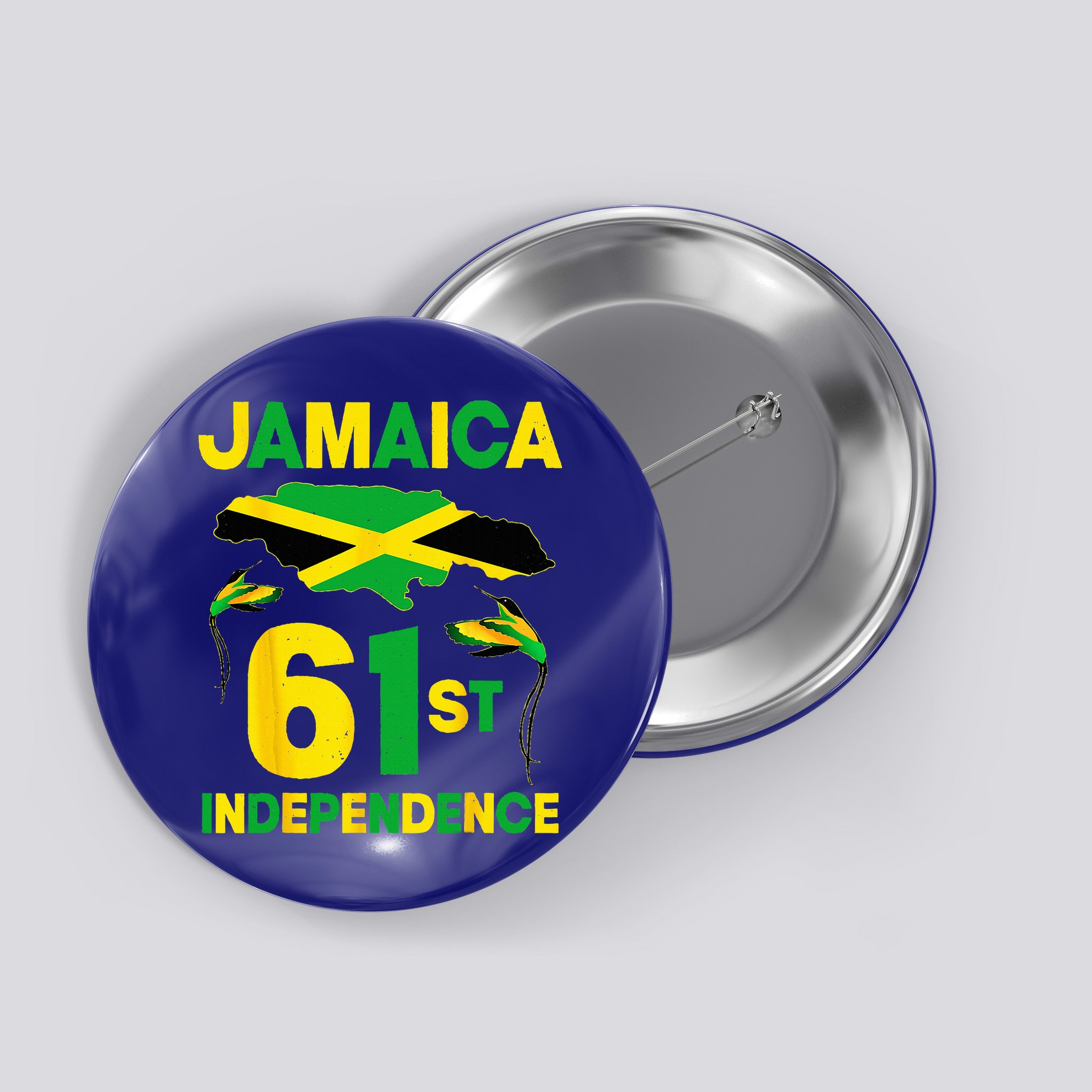 Happy Independence Day Jamaica 1962 Proud Jamaican Button