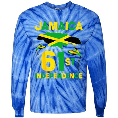 Happy Independence Day Jamaica 1962 Proud Jamaican Tie-Dye Long Sleeve Shirt